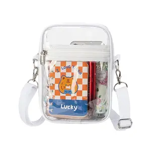 Clear Bag for Stadium Events, Clear Purse for Women Stadium Crossbody Bag, Transparent PVC Concert Shoulder Bag for Concerts Sports [Summervibes]