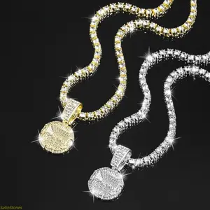 2026 Exquisite & Dazzling "Last Supper" Pendant Necklace — Men's Jewelry. Paired with a 4mm fully iced-out tennis chain, this piece embodies a stylish Hip-Hop aesthetic and makes an excellent gift for women to give. Available in three color options: Silve