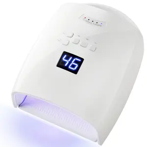 Cordless UV LED Nail Lamp, Rechargeable 66W UV Light Nail Curing Lamp for Gel Nails Acrylic Polish with Auto Sensor & 5 Timer for Home & Salon