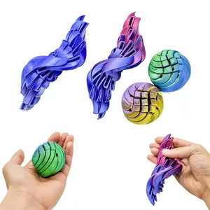 Slime Ball Fidget Toy, 3D Printed Stress Relief Deformation Ball, Cross-Border Hot Selling Anti-Stress Toy, Perfect for Anxiety Reduction, Stress Relief Sculptures, Stress Relief Decoration, Stress Relief Model, Stress Relief Gadgets