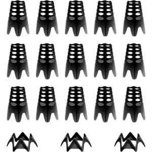 Golf Simulator Tees, Plastic Indoor Golf Mat Tees Practice Turf and Driving Range Winter Golf Tees (18 Pcs)