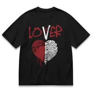 Lover Split Heart Skeleton Shirt Modern Design Tee Perfect For Everyday Outfits Lightweight Comfortable Womens Top