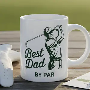 Best Dad By Par Golf Mug, Funny Golf Coffee Mug for Dad, Golf Lover Gift, Father’s Day Mug, Golfer Dad Gift, Mens Golf Coffee Cup