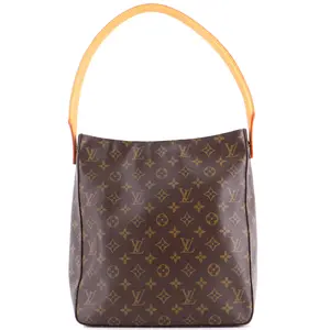 Pre-owned Louis Vuitton Canvas Coated Shoulder Bags Looping Handbag Monogram Canvas GM by Rebag