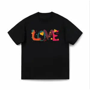Oversized Love Graphic T-Shirt for Women Men Valentine's Day Gift Cotton Short Sleeve Casual Comfortable Unisex Streetwear
