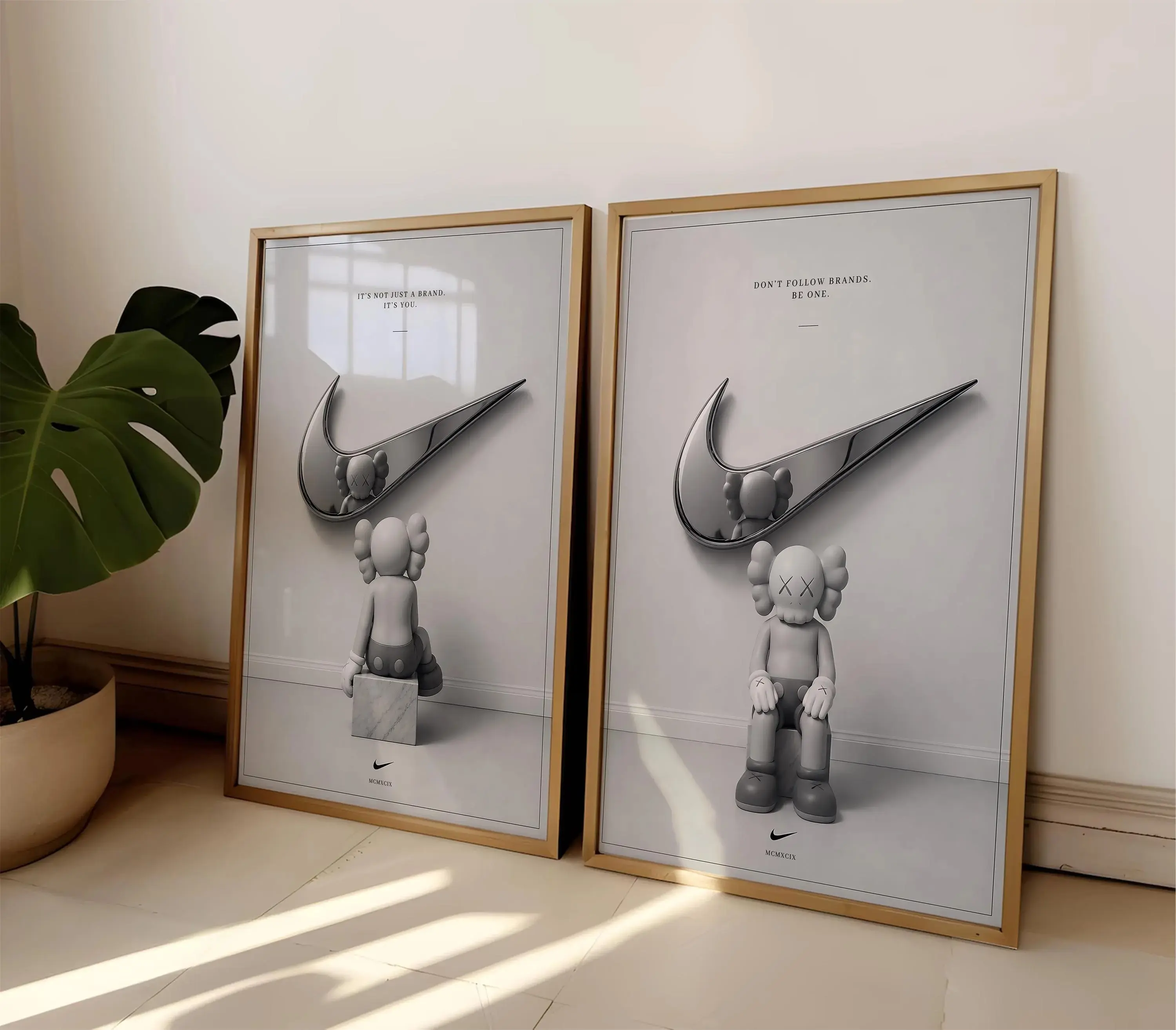 KAWS Graffiti Poster Set of 3,Hypebeast Wall Art,Sneaker Wall Art,KAWS Figure,Minimalist Art,Bedroom Decore,Green KAWS