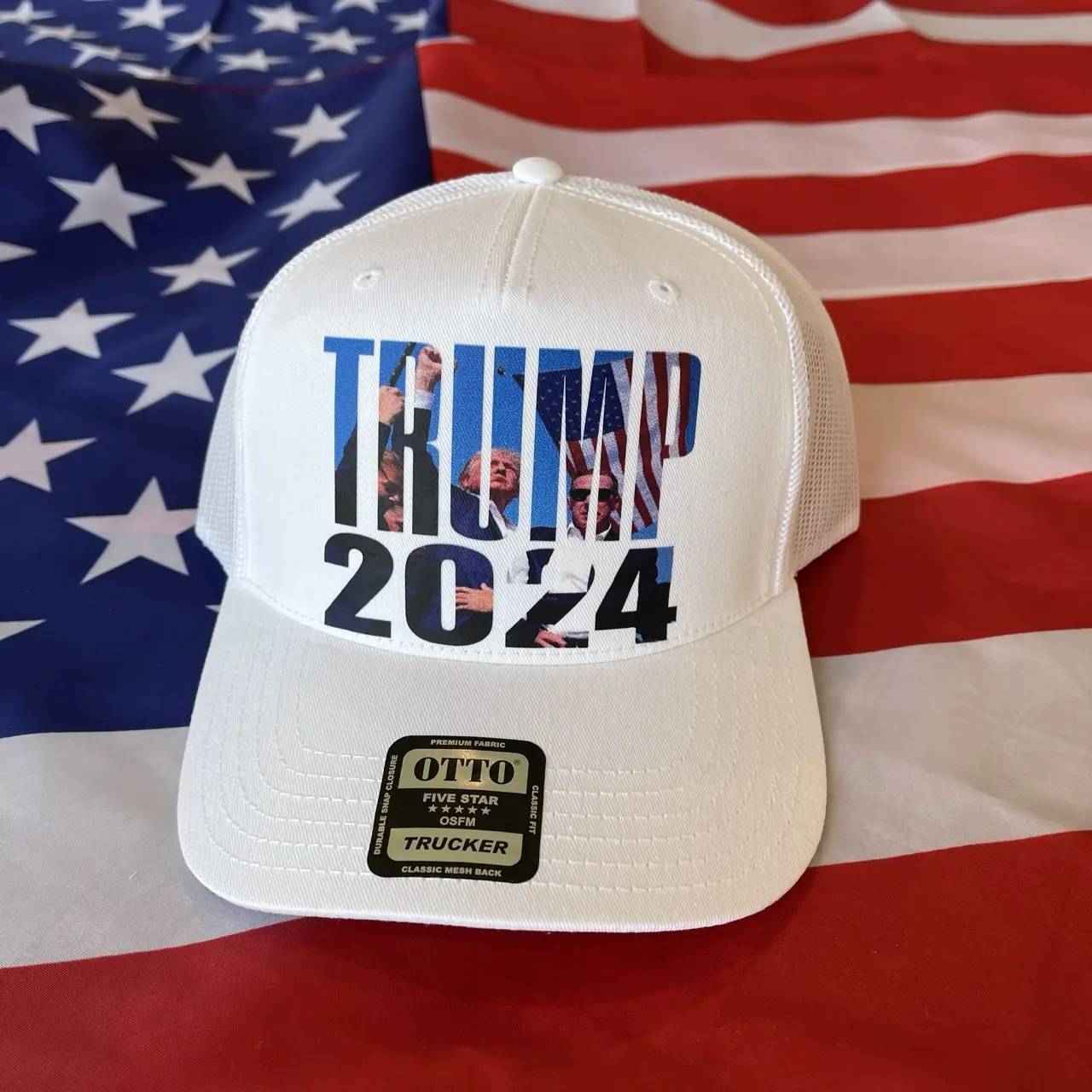 Trump 2024 Twill Trucker Hat