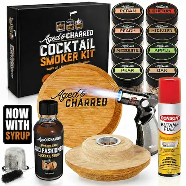 Smoke Lid Cocktail Smoker Kit - 12pc Set Smoke Lid Cocktail Smoker Kit - 12pc Set