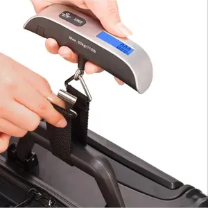 Multifunctional Small Electronic Luggage Scale, Max Weight 110 Lbs, 4 Modes, LED Display, Portable Travel Scale for Luggage, Backpacks, Packages