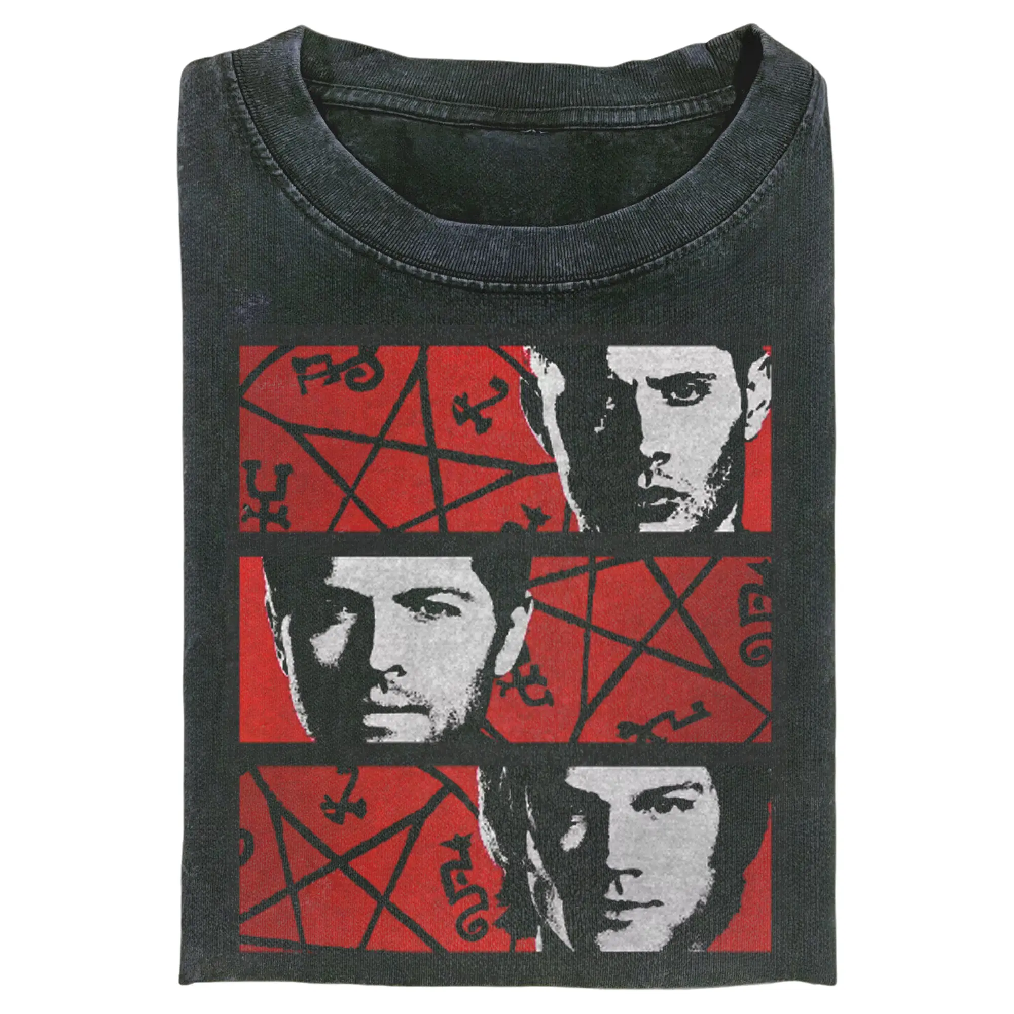 Supernatural Team Free Will Graphic Tee, Dean, Sam & Castiel Funny Shirt, Valentine Days Gift For Men & Women, Crew Neck, Trending T-shirt/*-