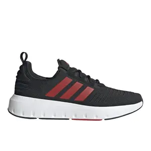 adidas Mens Swift Run 23 Lace Up Sneakers Shoes Casual - Black
