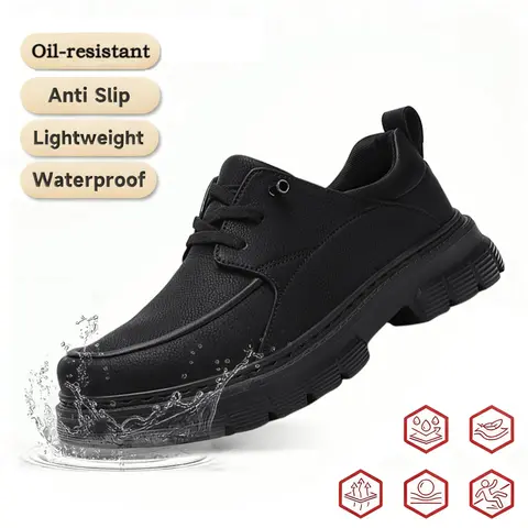 Men's Basic Solid Slip-On EVA Clogs - Non-Slip, Waterproof, Lightweight Work & Safety Shoes, Casual Kitchen Footwear, Office-Ready, Round Toe, All Seasons (US10 Men/US11.5 Women, EU44)