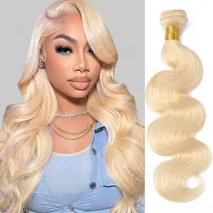 14A Blonde 613 Raw 16"-30"Body Wave Bundles   Brazilian Hair Bundles 100% Double Weft Human Hair 1 3 4   bundles HairExtensions for Women