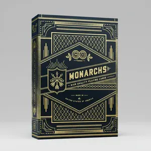 theory11 Monarch Blue Playing Cards, 12+ Years of Craftsmanship, FSC Paper Luxury Deck with Metallic Ink & Luxury Look, Card Set
