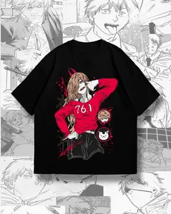 valentine shirts CHAINSAW MAN Anime T-shirt y2k Women Mens Manga 12Short Sleeve Street Harajuku Tee Shirt High Quality Female Male Clothes Fashion