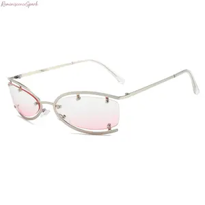 2026 Women’s Slim Cat-Eye Sunglasses, Trendy Half-Rim Metal Frame with UV400 Protection, Fashion Streetwear Eyewear, Perfect for Casual Outings, Parties, Photoshoots and Daily Styling