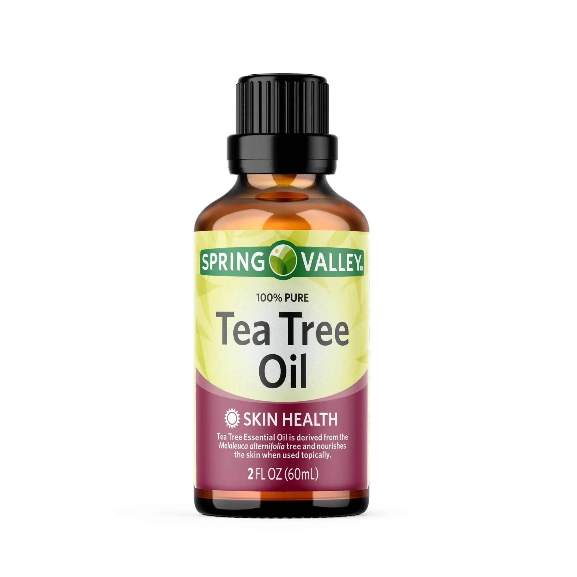 Spring Valley 100% Pure Tea Tree Oil – 2 fl oz for Skin Health & Wellness Healthcare