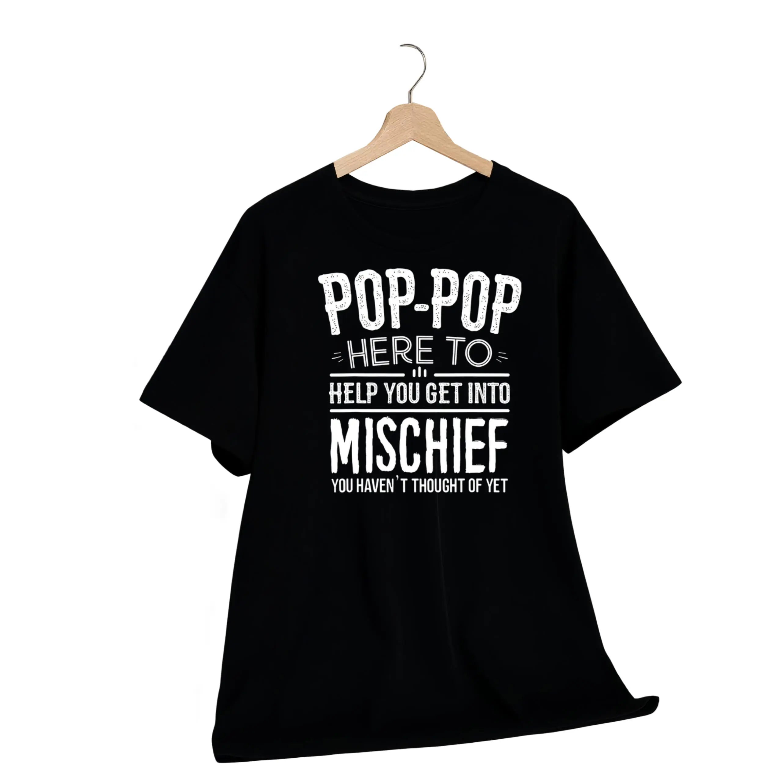 Pop-Pop Grandfather's Favorite: Men's 100% Cotton T-Shirt - Casual & Sporty, Breathable Knit with Unique Print Design, Perfect for Outdoor Activities & Date Nights graphic tee men's t shirts