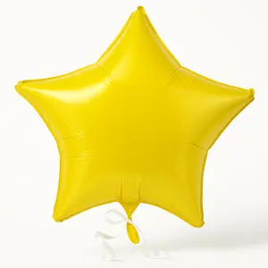 Shining Yellow Star Foil Balloon - 18 Inch