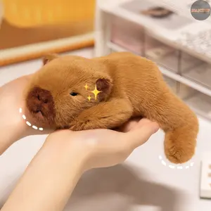 JIAJCHUF Cute Capybara Plush Toy Stuffed Animal, Soft Large Plushie for Kids, Ideal Gift for Birthdays and Christmas, Snuggle Bear
