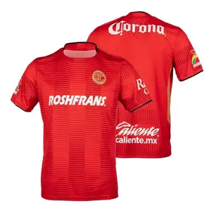 2025-26 Deportivo Toluca Home Kit Fan Edition Adult Short Sleeve Breathable Quick Dry Soccer Jersey LIGA MX J