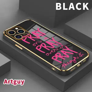 Case for iPhone iPhone 16 Pro Max 15 Plus 14 13 12 11 XS XR  mini Prayer Encouragement Drop Protection Shockproof Soft Silicone smartphone Cover