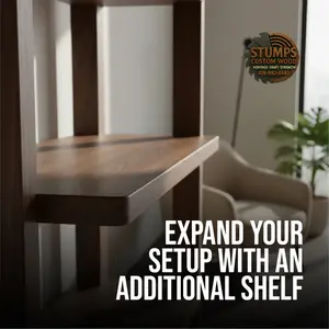 DEEP Custom Handcrafted Solid Wood Shelf - 20" Depth Ready-Install Indoor Storage Unit, Premium Material for Strength & Style, Smooth Sanding & Customizable Design
