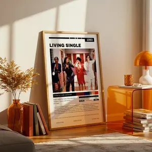 REDWOODSTOSEA Living Single (1993) | TV Show Poster | Wall Art | 90s Sitcom Wall Art