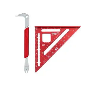 12 in. Nail Puller with Dimpler and 7 in. Rafter Square