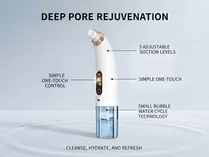 Clogged Pores & Oily Skin? This Hydra Facial Blackhead Remover Uses Bubble Technology to Deep Clean, Extract Dirt & Oil, Tighten Pores & Improve Skin Texture, Portable Cordless Design, Rechargeable for Daily Care