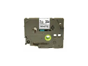 Brother Label Tape Cartridge Black/White   Wire Marking TZeFX221