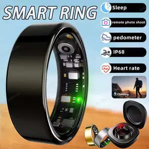 2026 New Smart Ring Heart Rate Blood Pressure Sleep Monitoring Motion Tracking IP68 Waterproof Men Women Smart Ring Holiday Gift   cool tech gadgets cool tech gadgets