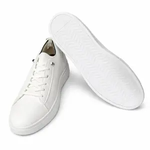 Cavalier LuxeCore All-White Casual Sneakers for Men - Comfortable & Stylish Low-Top Shoes Size 9,5