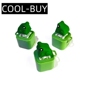 Frog Croaking Keychain Realistic Sound Fidget Toy with Lights for Adults Kids Focus Relaxation Durable ABS Plastic Daily Use