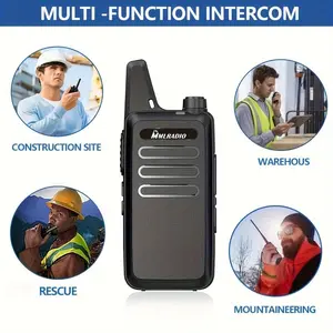 1 box hot  Baofeng T20 two-way amateur radio, 400-470MHz UHF, 16 channels, with USB charging, 5W output, equipped with a 1500mAh lithium battery. This handheld radio is suitable for outdoor sports, hunting, camping, and survival gear.