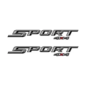 Sport 4x4 Decals Stickers for Ford F150 XLT / Grey