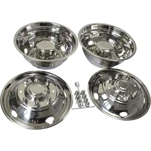For 2003-2004 Ford F450/F550 19.5'' Stainless Steel Dual Wheel Simulator Rim Liner