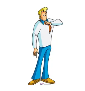 Fred - Scooby-Doo Mystery Incorporated Cardboard Cutout, Photo-Worthy Home Decor, Room Decor Accent