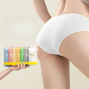 Women's Disposable Underwear 7-Pack, Soft Breathable Cotton Panties, Period Protection, Travel Postpartum Sauna Use, Anti-Odor Leak-Proof Daily Wear