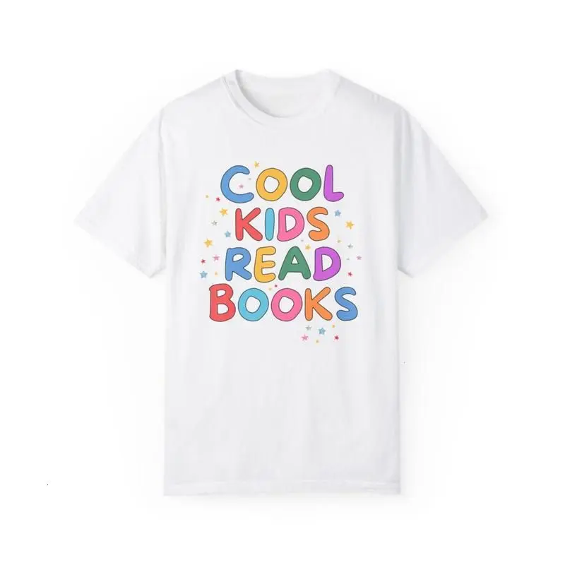 Cute Reading Teacher Tee Shirt for School Librarian, Elementary School Teacher or Elementary Principal, Made in USA.LKD