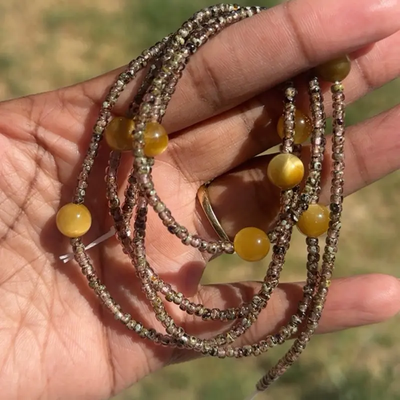 Lions den tie on waist beads Lions den tie on waist beads