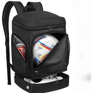 Soccer Bag - Soccer Backpack with Ball Holder,Sport Equipment Bags gifts for soccer stuff Water resistant Includes Separate Cleat Fit Basketball Volleyball Football
