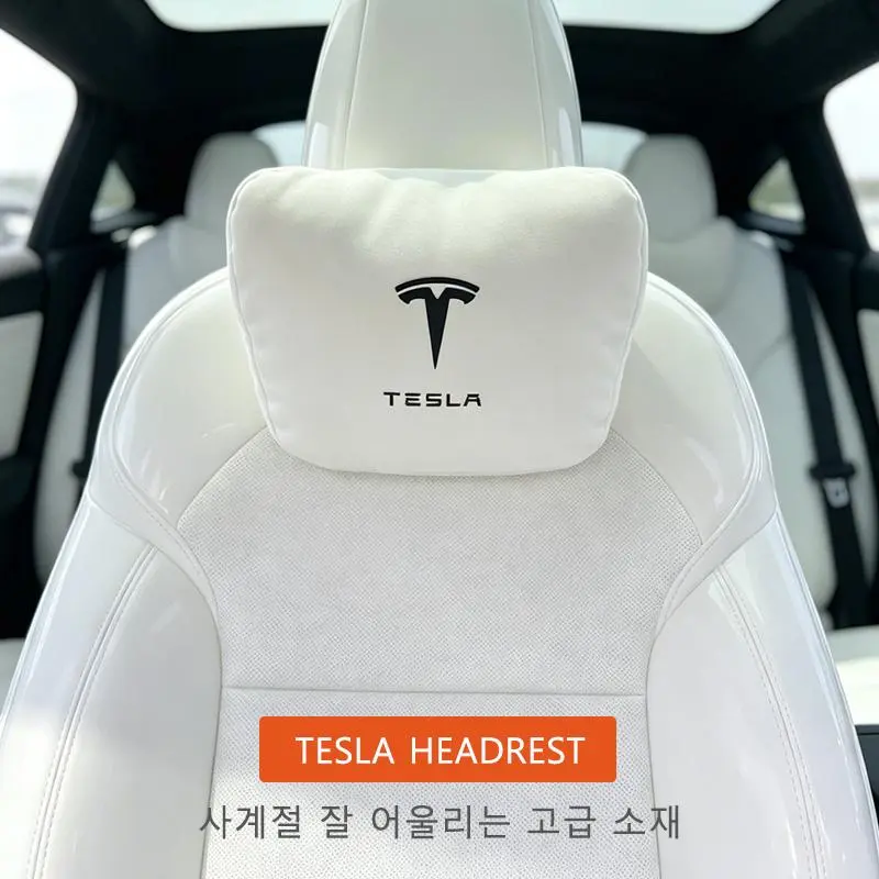 2026 New For Tesla Model Y L Juniper Model 3 X S Cybertruck Roadster Highland Interior 2026 Accessories Headrest Car Pillow Waist pillow