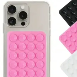 24pcs Silicone Suction Cup Phone Stand, Detachable Strong Anti-Slip Grip, Durable Mobile Holder Accessory, Perfect for Daily Use & Travel, Cellphone Stand