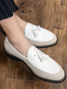 Men's Fashionable Tassel Decor Loafers, Casual Comfortable Loafers for Daily Wear, Breathable Non-slip Shoes for Spring & Fall