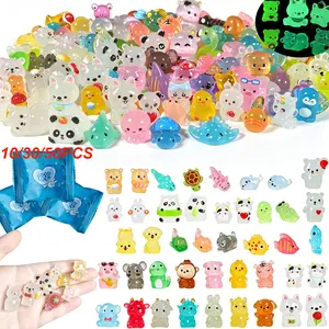 Mini Resin Animal Gift Bags, Cute Home Decor, Classroom Rewards, Party Gifts, Holiday Presents, 10/30/50 Pieces, Fun Unboxing Experience, Party Bag Fillers