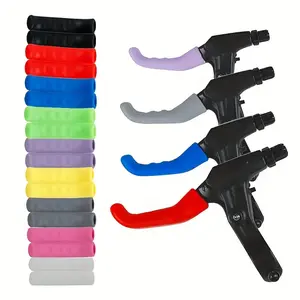 Colorful Silicone Grips for Mountain Bike Brake Handles, Designed to Prevent Slipping And Fit Folding Bikes.