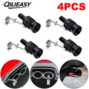 4pcs Car Exhaust Whistle for Trucks Suv Motorcycles, Enhance Vehicle Sound, Stylish Rear Pipe Replacement, Multiple Color Options
