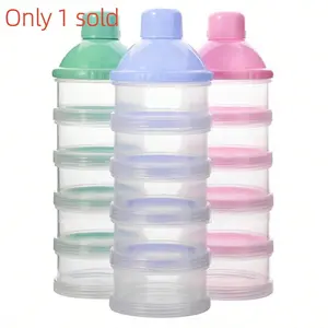 5-Layer Baby Formula Storage Container, Portable Detachable Box, Rice Grain Snack Organizer, Milk Powder Dispenser, Storage Bottle Jar