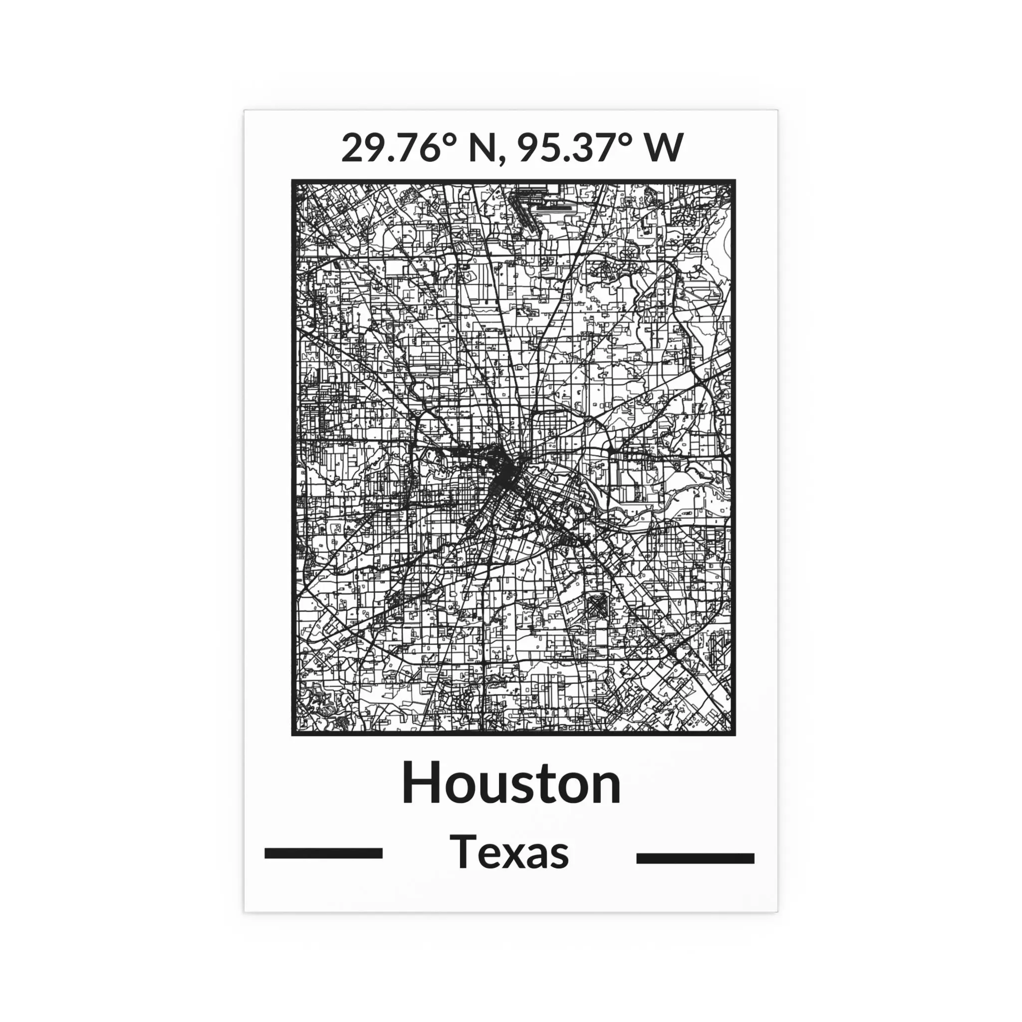 Map of Houston, Texas